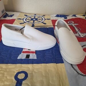 Arizona White Slip On Shoes